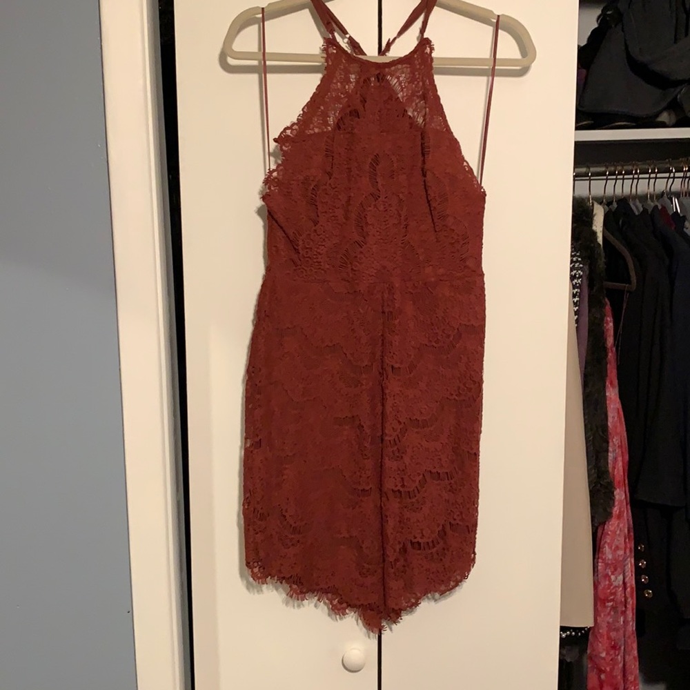 Adorable rust colored Free People dress!